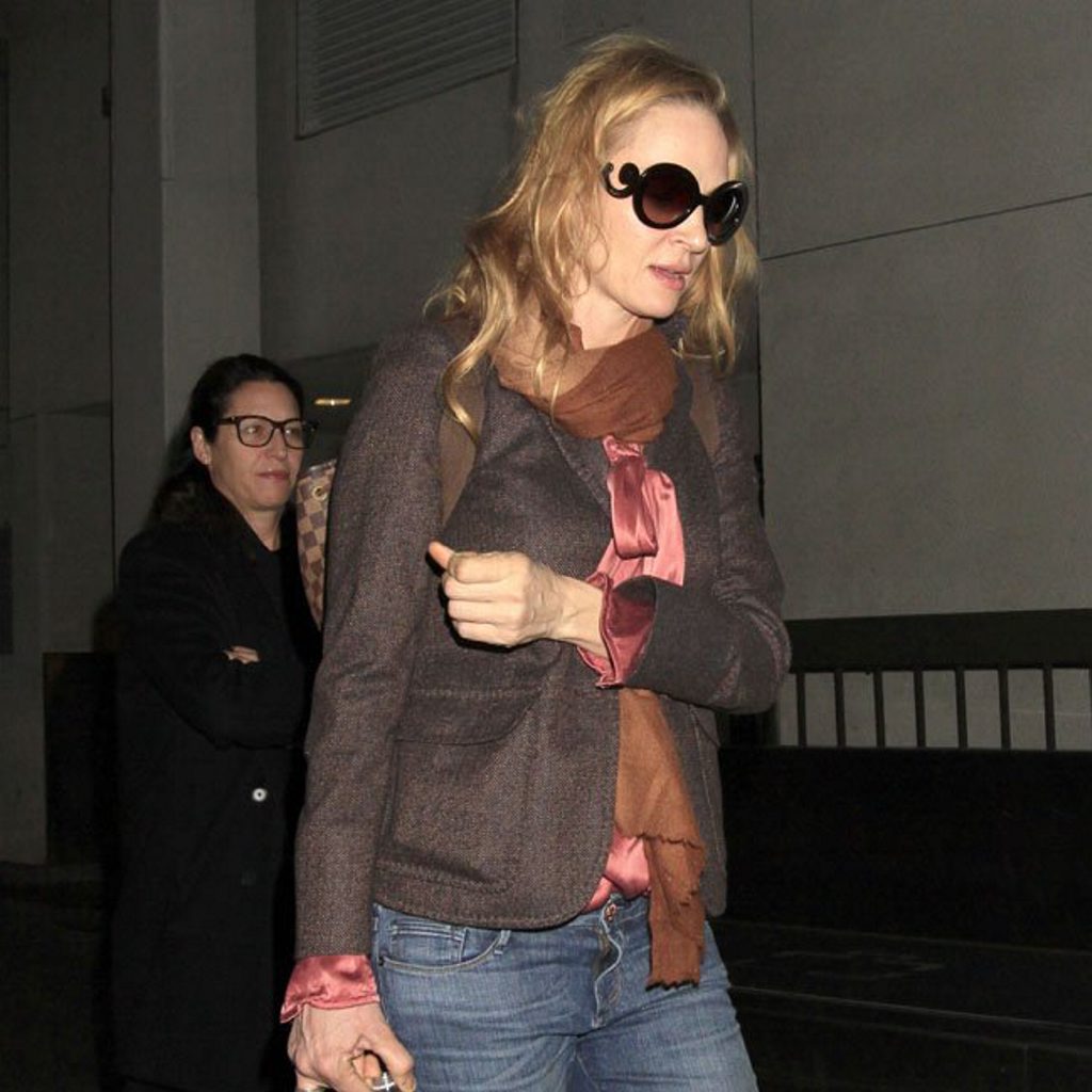 Uma Thurman's engagement is off again. Uma Thurman's engagement is off again.